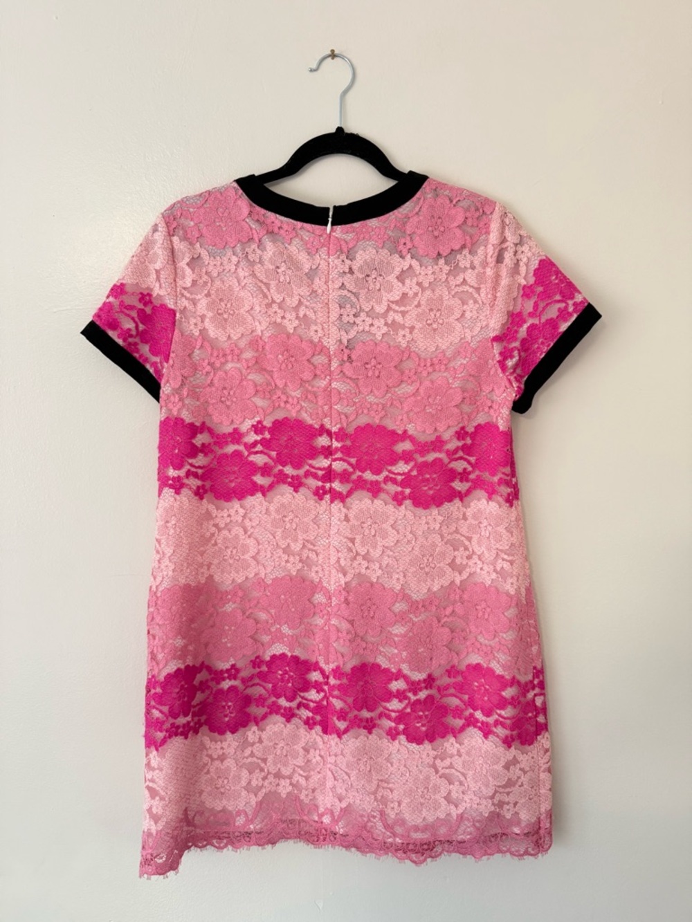 Cece Brandy Pink Lace Shift Dress Womens  Size 12P Twee Coquette Mini Dress Y2K - Picture 8 of 11